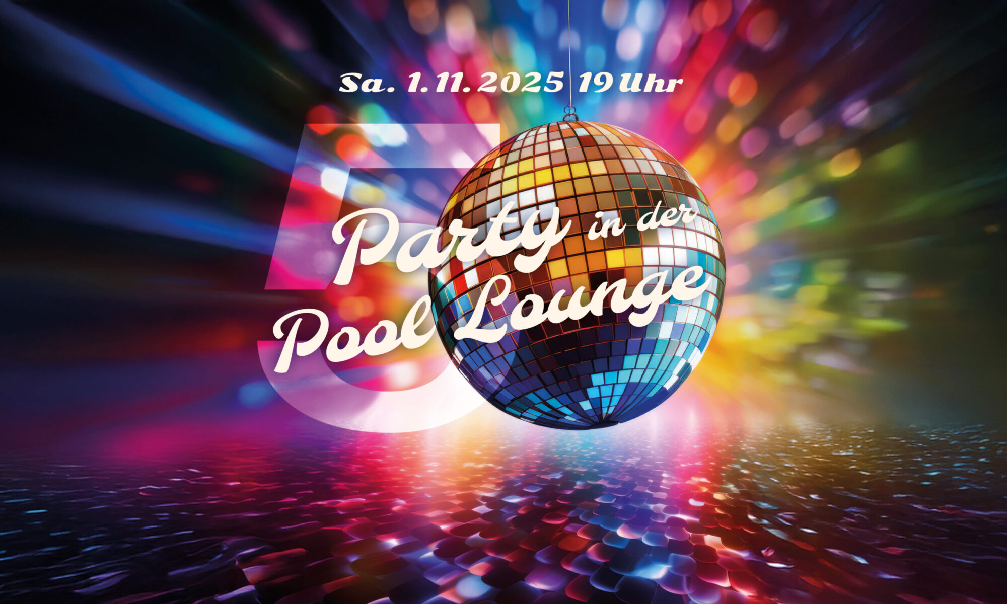 Party in der Pool-Lounge